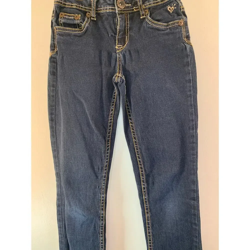 JUSTICE Girl’s Simply Low Dark Wash Jeans / Size: 12 Slim